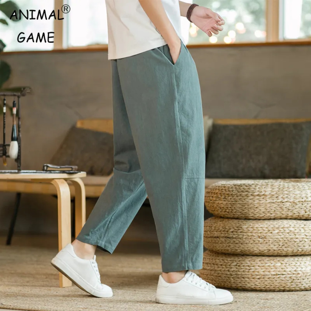 Men's Cotton Linen Trousers