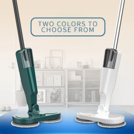 Electric Mop Dual-Motor Low Noise Electric Spin Mop with Water Tank (USB Charging Cordless Handheld Mops)