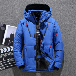 Winter Mens White Duck Down Jacket