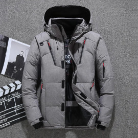 Winter Mens White Duck Down Jacket