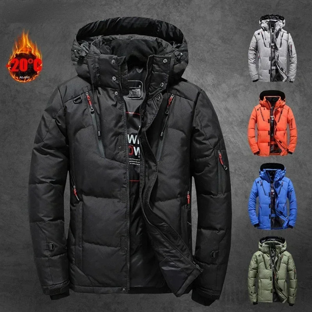 Hooded Warm White Duck Down Jackets
