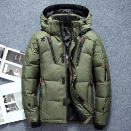 Hooded Warm White Duck Down Jackets