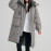 ABRINI Women Long Sleeve Buttons Causal Parkas Coat