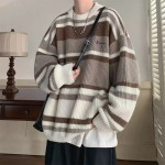 Men's Japanese Vintage Striped Color Sweater