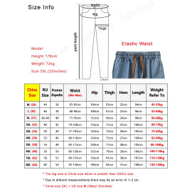 Plus Size Cargo Jeans Men Multi-Pockets