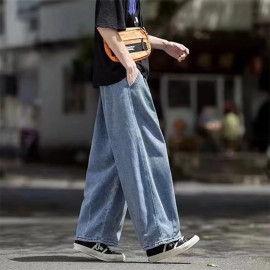 Denim Cargo Wide Leg Jean Pants For Men