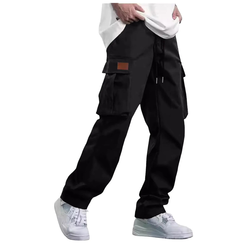 Men's Multi-Pocket Loose Cargo Trousers 