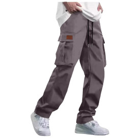 Men's Multi-Pocket Loose Cargo Trousers 