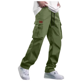 Men's Multi-Pocket Loose Cargo Trousers 
