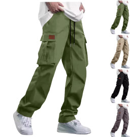 Men's Multi-Pocket Loose Cargo Trousers 
