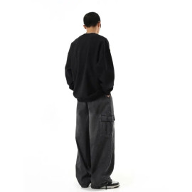 Men Streetwear Baggy Cargo Trousers 