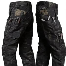 Men Multi-pocket Tactical Cargo Trousers