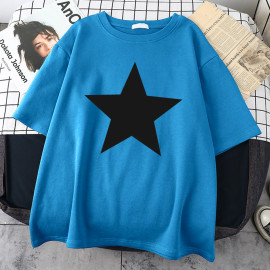 Men's Star Printed Oversized T-Shirts