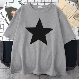 Men's Star Printed Oversized T-Shirts 