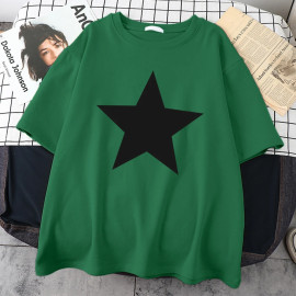 Men's Star Printed Oversized T-Shirts 