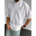 Men's Playing Card Printed T-shirt