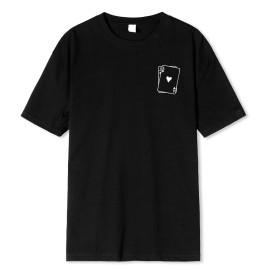 Men's Playing Card Printed T-shirt