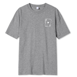 Men's Playing Card Printed T-shirt