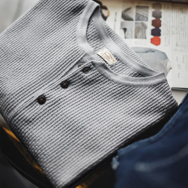 Men's Maden Style Henley T-Shirt 