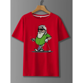 Men's Golf Man Printed Cotton T-shirt 