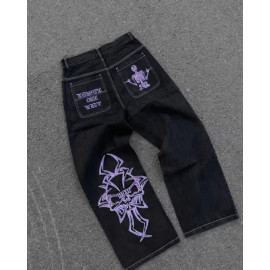 Y2k Men Retro High Waist Jeans