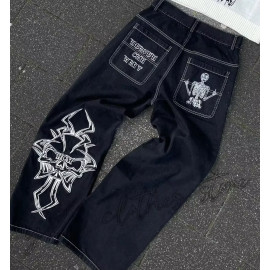 Y2k Men Retro High Waist Jeans