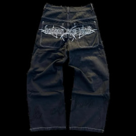 Y2k Men Retro High Waist Jeans