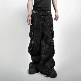 Men's Vintage Gothic Wide Leg Jeans