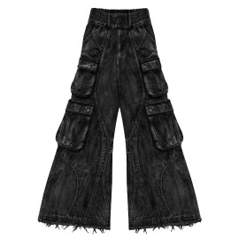 Men's Vintage Gothic Wide Leg Jeans 