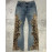 Men's Leopard Print Retro Jeans
