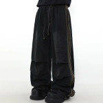 Ropa Pleated Baggy Jeans For Men's 