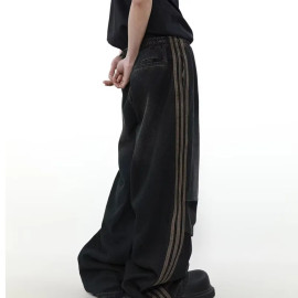 Ropa Pleated Baggy Jeans For Men's 
