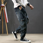 Street Fashion Men Retro Jeans 