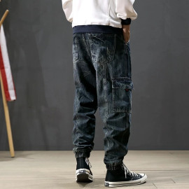 Street Fashion Men Retro Jeans 