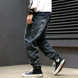 Street Fashion Men Retro Jeans 