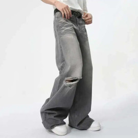 Men's Wear Straight Wide Leg Jeans