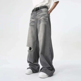 Men's Wear Straight Wide Leg Jeans 
