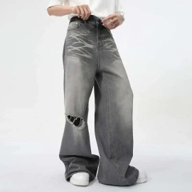 Men's Wear Straight Wide Leg Jeans 