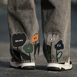 Men's Hombre Denim Wide-leg Jeans 