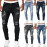 Ripped Style Skinny Jeans For Men's 