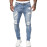 Ripped Style Skinny Jeans For Men's 