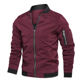 Men's Casual Lightweight Bomber Jacket