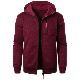 Men's Casual Cardigan Hooded Jacket 
