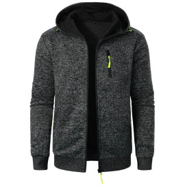 Men's Casual Cardigan Hooded Jacket 