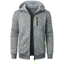 Men's Casual Cardigan Hooded Jacket 