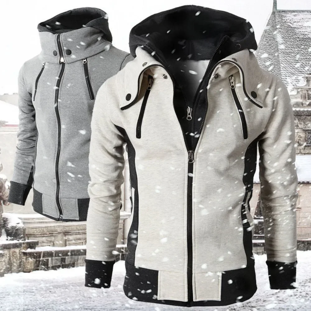 Men's Zip Up Heavyweight Hooded Jacket