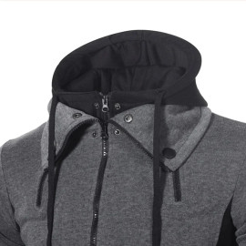 Men's Zip Up Heavyweight Hooded Jacket