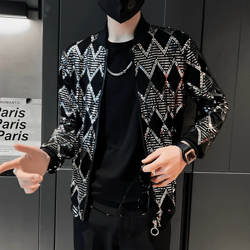 Men's New Diamond Plaid Jackets 