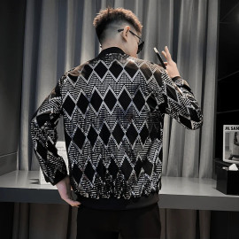 Men's New Diamond Plaid Jackets 