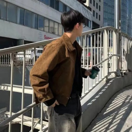 Men's Retro Suede Coat 